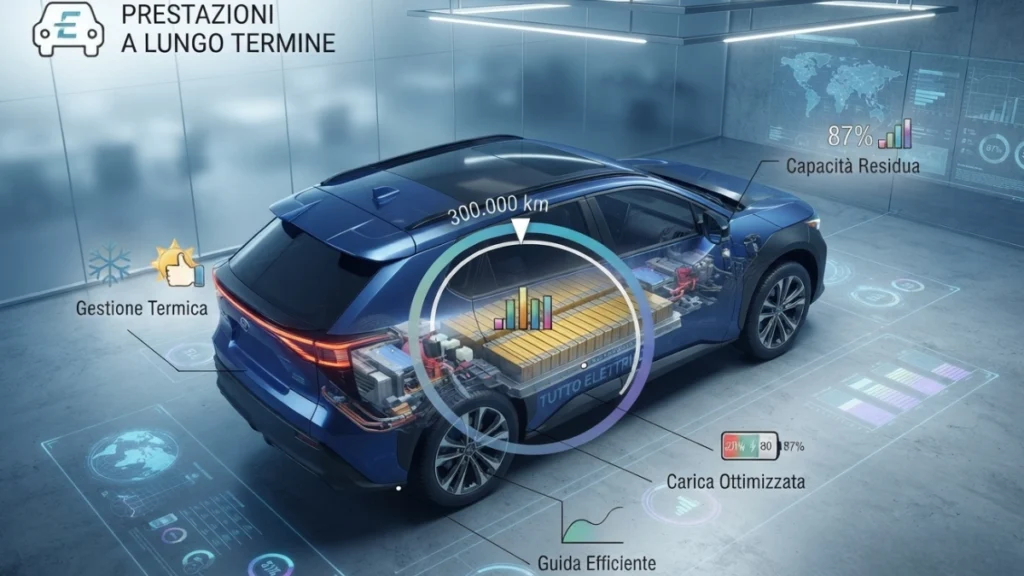 Autonomia auto elettrica dopo anni